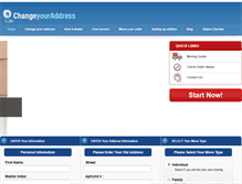 Tablet Screenshot of changeyouraddress.net